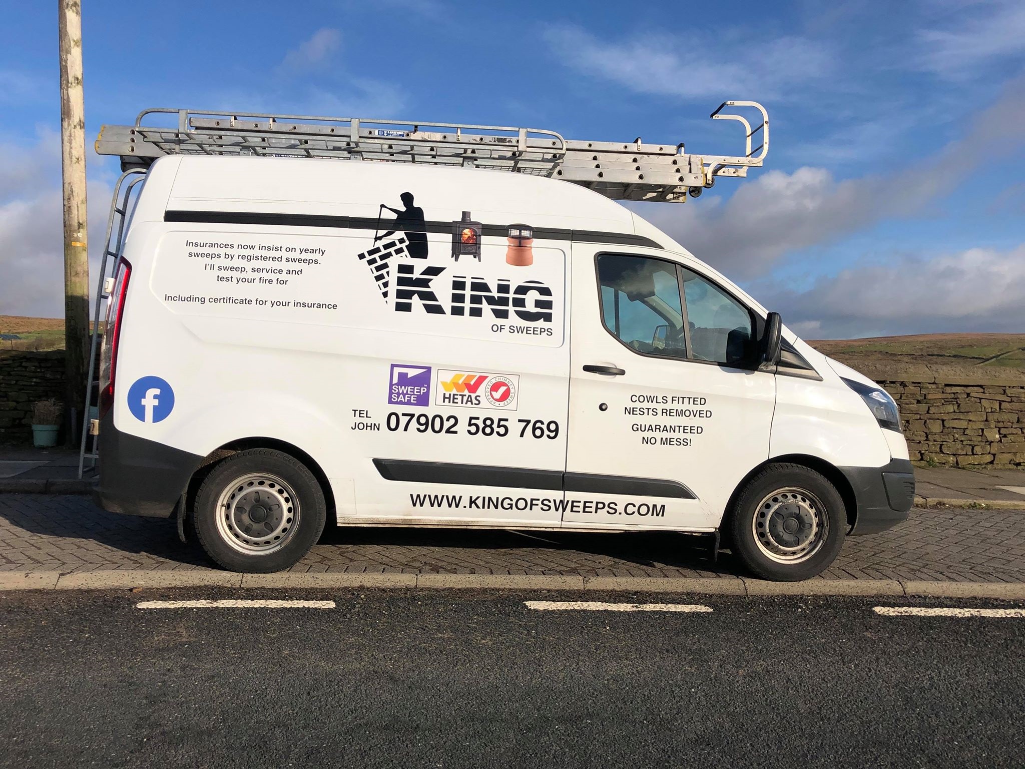 King of Sweeps Van in BAcup Rossendale