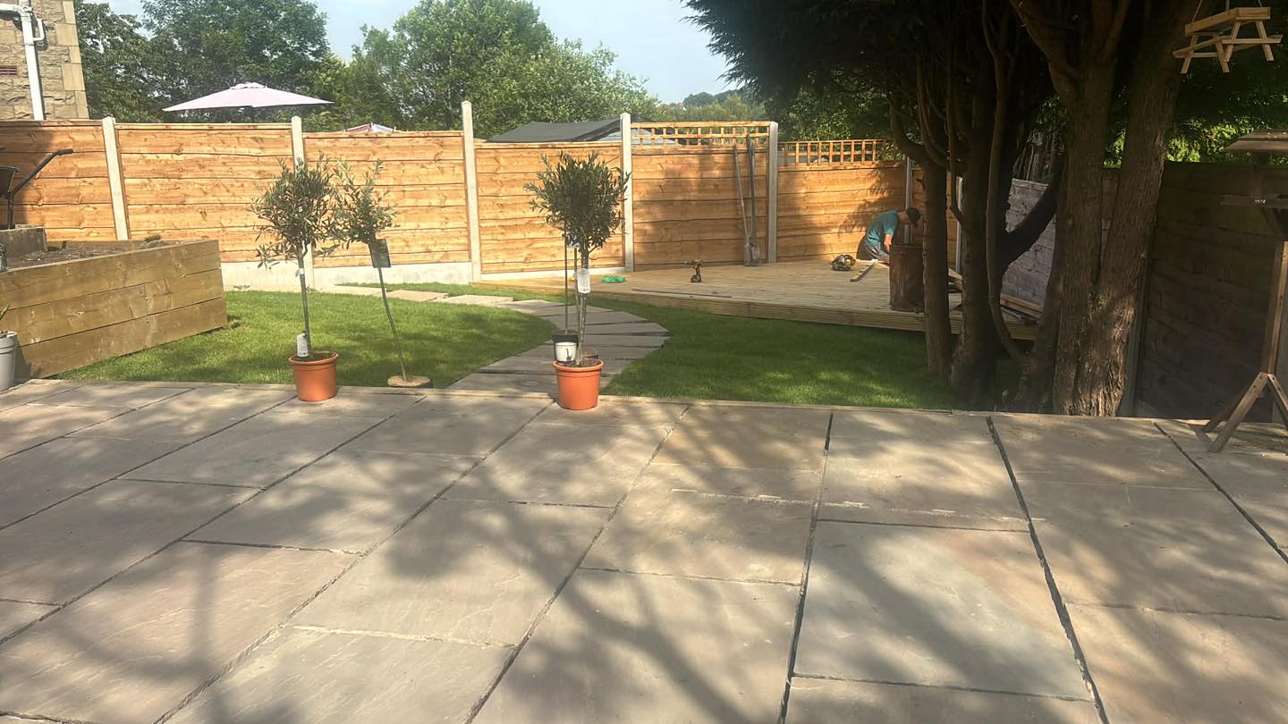 Patio design and paving